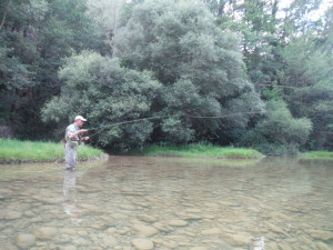 A open loop used for fishing with tungsten nymph